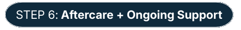 Step 6 Aftercare and Ongoing Support